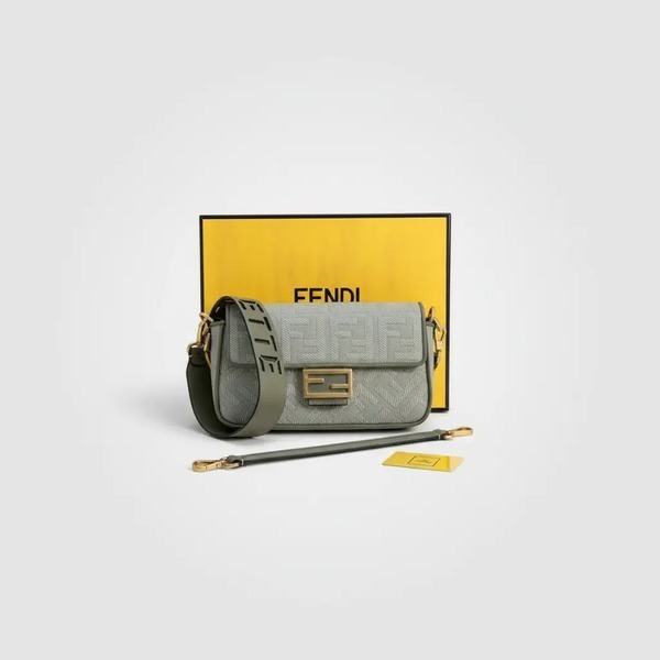 フェンディ バゲット バッグ グリーン 5015