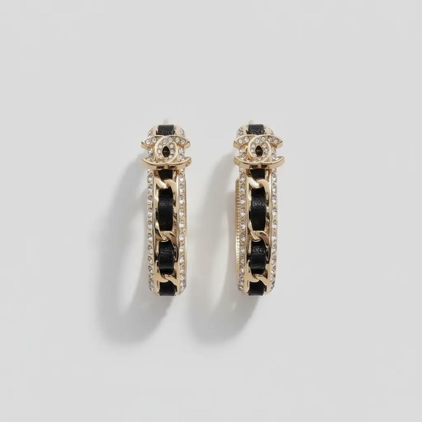 クロムハーツ レザー ピアス ブラス