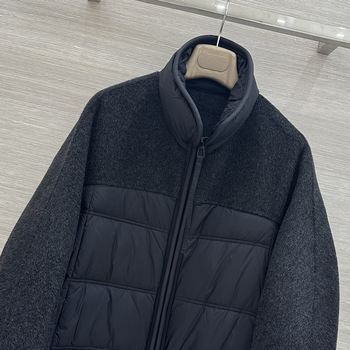 ロロ・ピアーナ ダブルフェイス カシミヤウールダウンコート 詳細画像 2