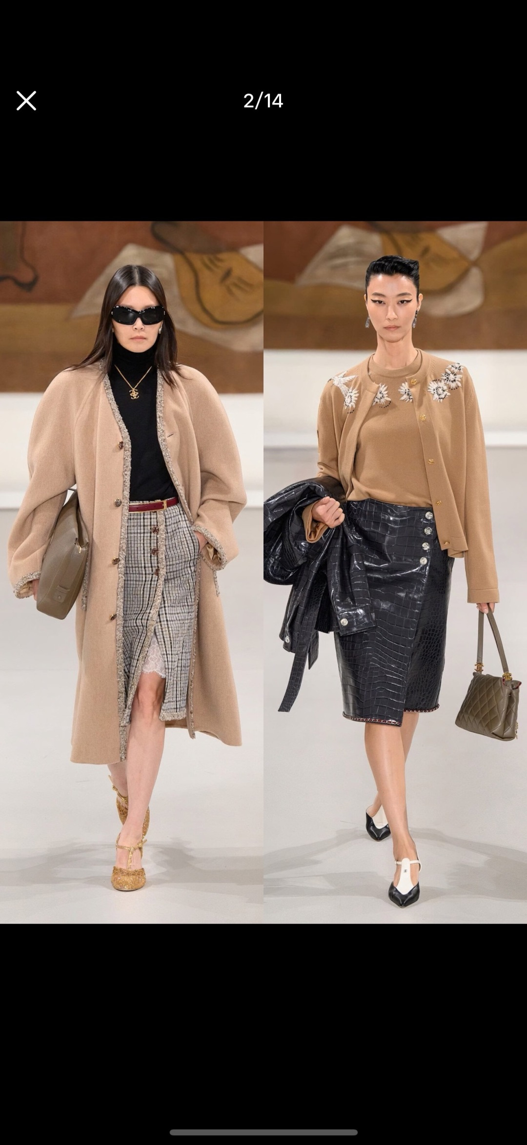 シャネル ニットカーディガン キャメル CS336835028CHANEL 詳細画像 3