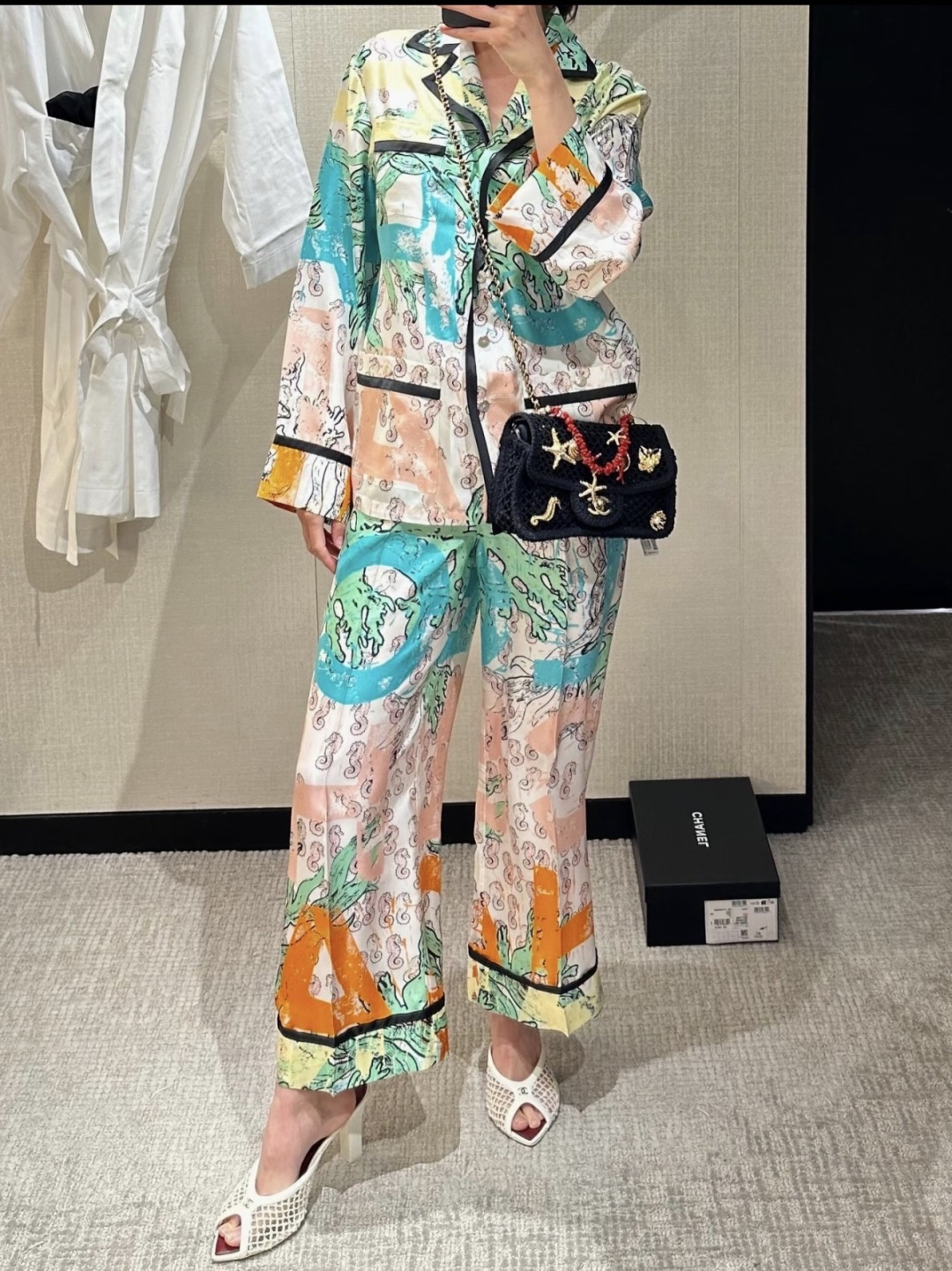 シャネル 26M ビーチシリーズ グラフィティ ワイドパンツ マルチカラー 詳細画像 3
