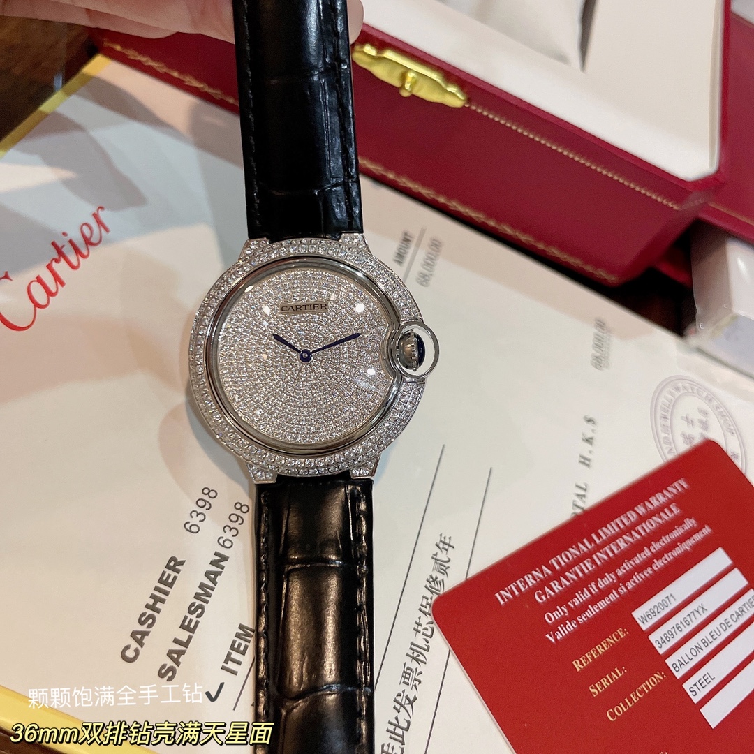 カルティエ バロン ブルー ドゥ カルティエ 42mm ローズゴールド オレンジ ウォッチ 詳細画像 2