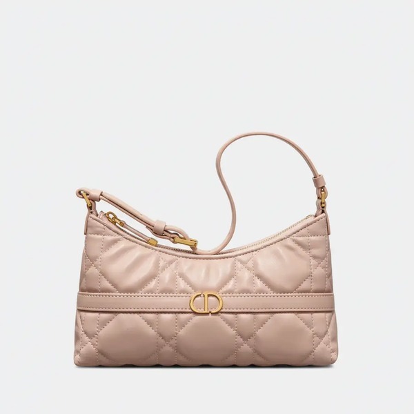 ディオール Miss Dior ミニ キルティング レザーショルダーバッグ ライトピンク