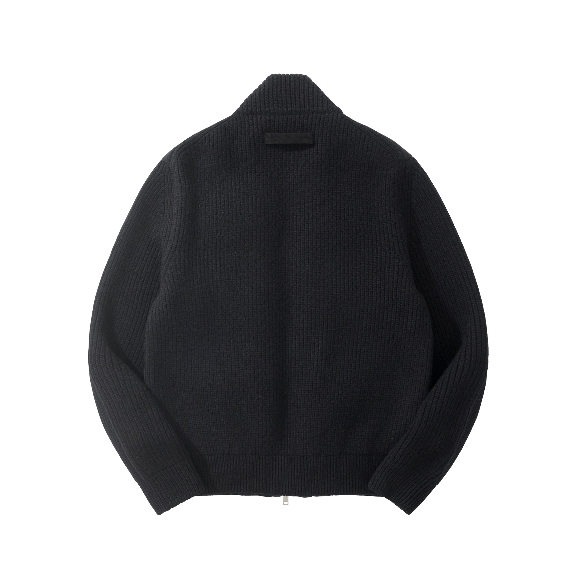 ゼニア Oasi Cashmere フルジップ ショートジャケット ブラック 詳細画像 2