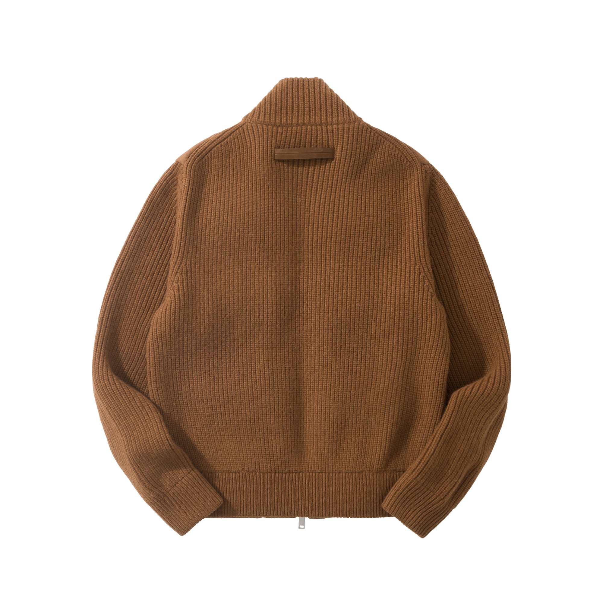 ゼニア Oasi Cashmere フルジップ ショートダウンジャケット ダークリーフ 詳細画像 2