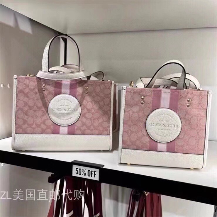 コーチ Field Tote 30 ピンク C7685 詳細画像 2