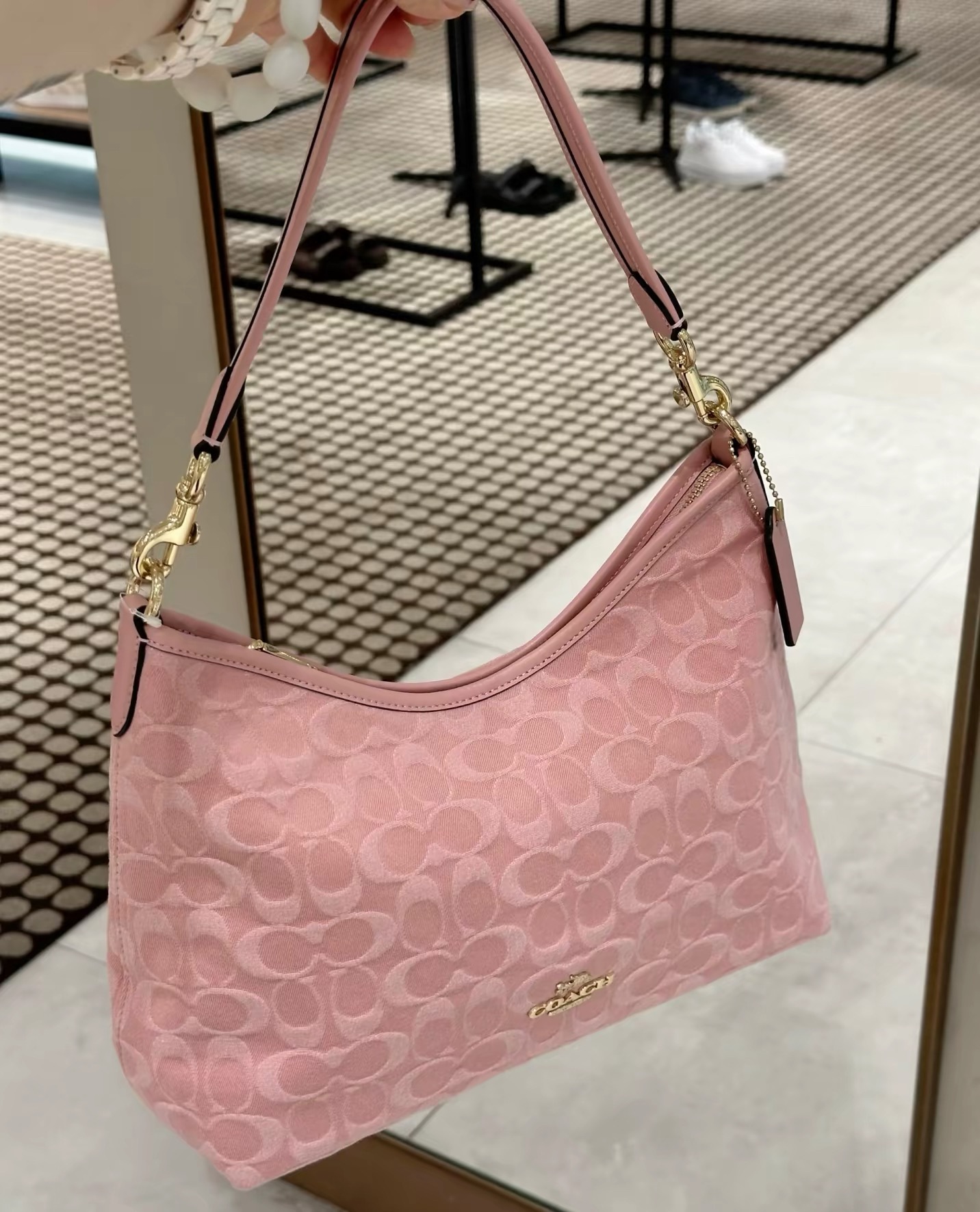 コーチ Laurel ショルダーバッグ 31 ピンク 詳細画像 1
