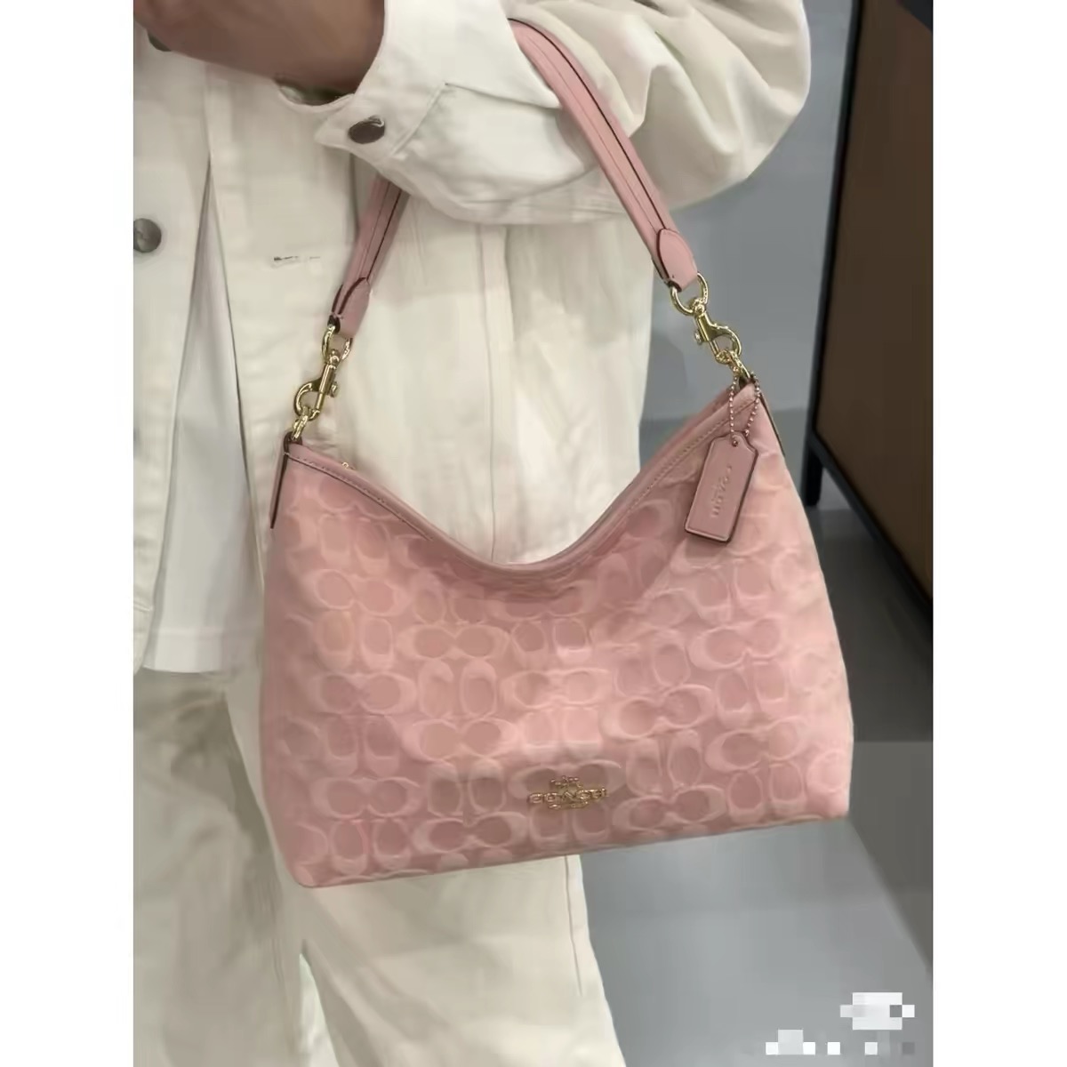 コーチ Laurel ショルダーバッグ 31 ピンク 詳細画像 2
