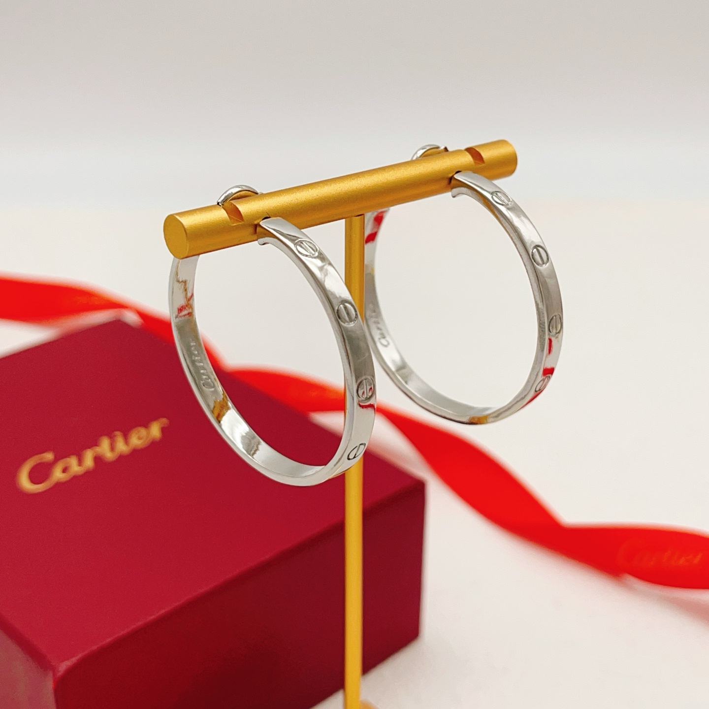 カルティエ 半円形スタッドピアス シルバー P75KE100 詳細画像 3