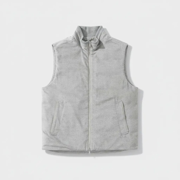 ゼニア Oasi Cashmere Elements ダウンベスト グレー