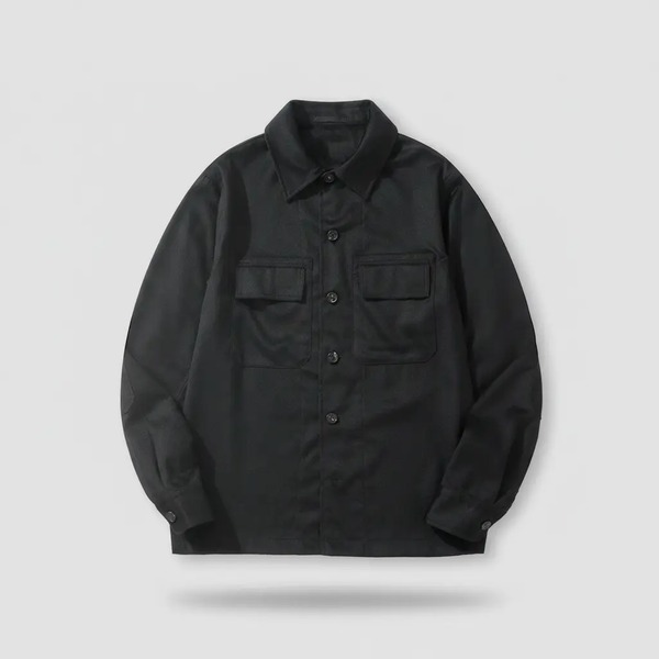 ゼニア Oasi Cashmere Alba シャツジャケット ブラック