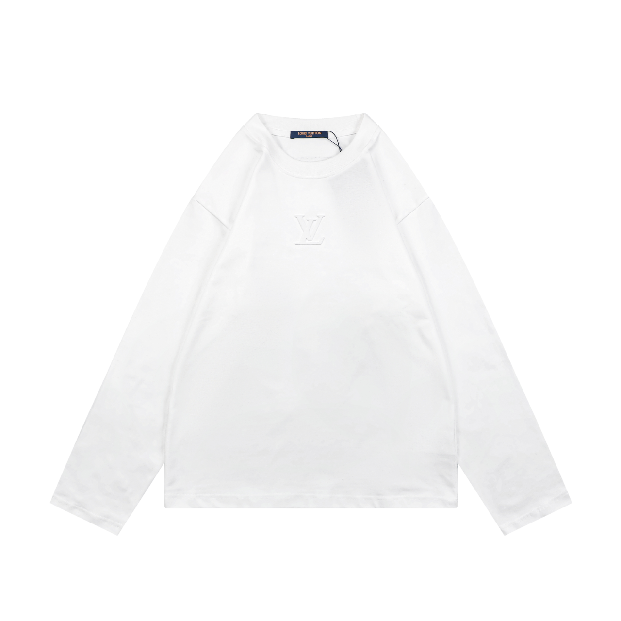 ルイ・ヴィトン エンボスロゴ ロングスリーブTシャツ ホワイト 詳細画像 1