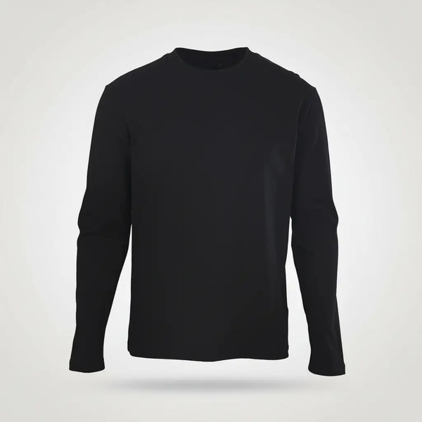 ルイ・ヴィトン LV エンボスロゴ 長袖Tシャツ ブラック