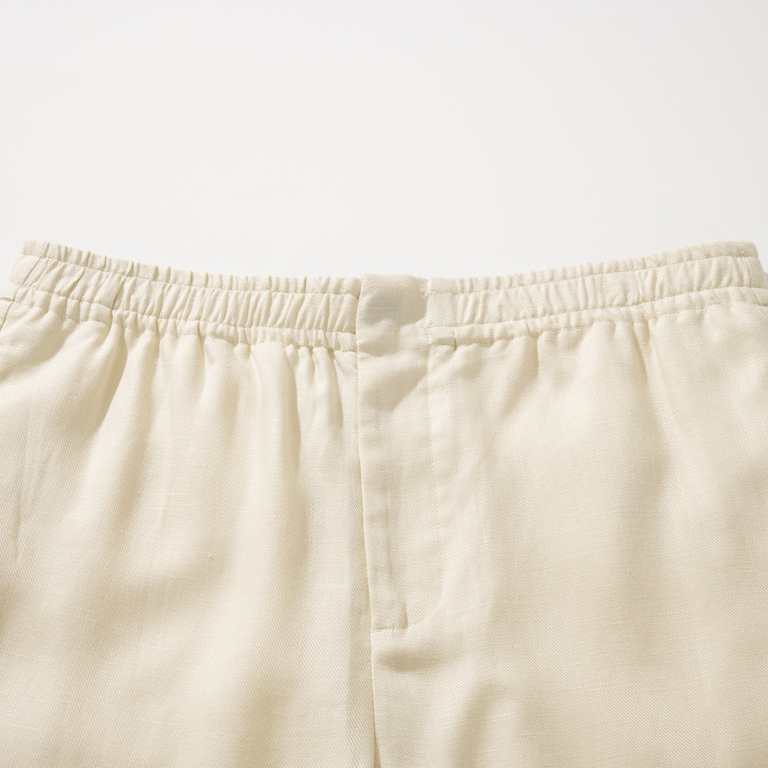 ゼニア Oasi Lino リネンブレンド ショートパンツ アイボリー 詳細画像 3