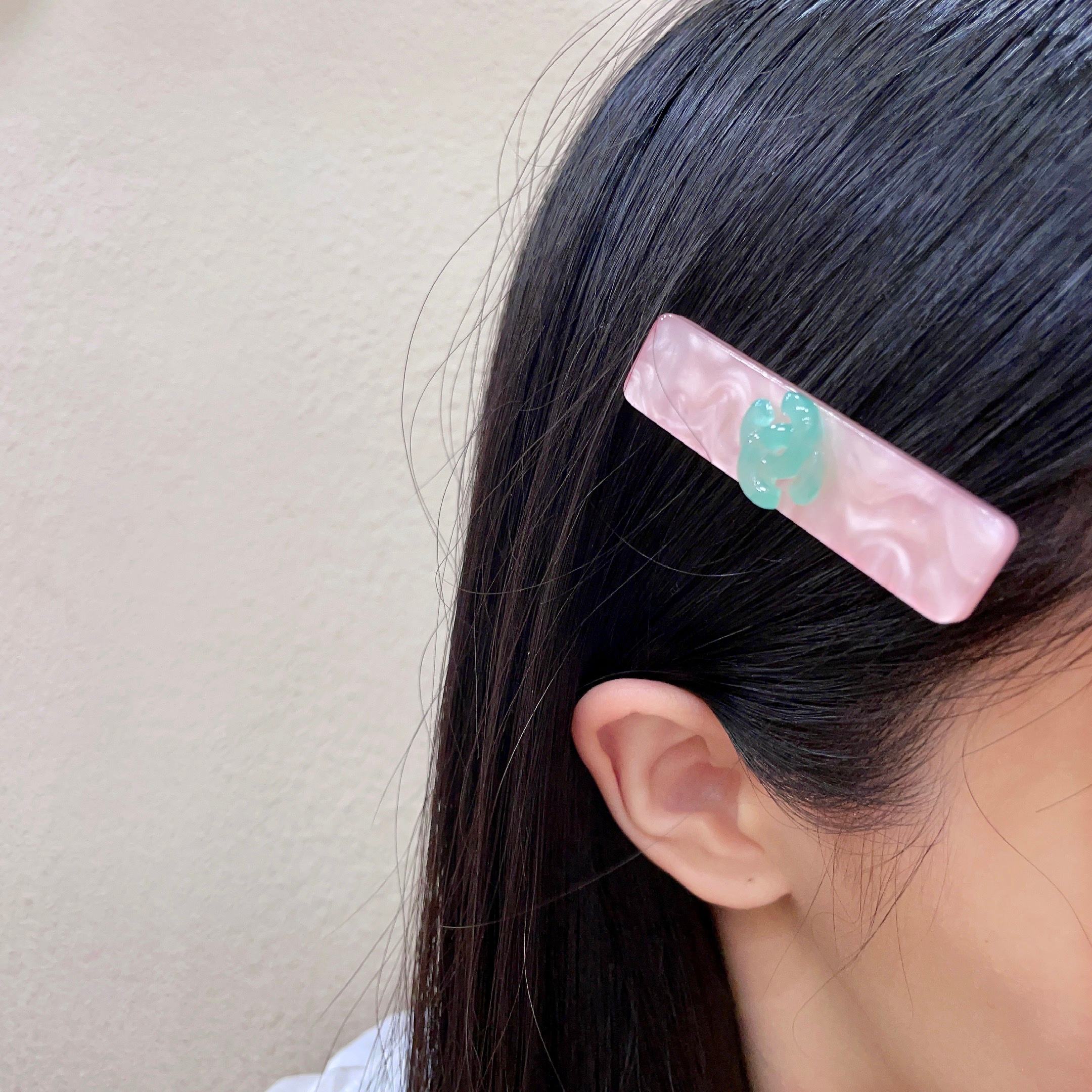 シャネル CCロゴ ヘアクリップ ピンク 詳細画像 2