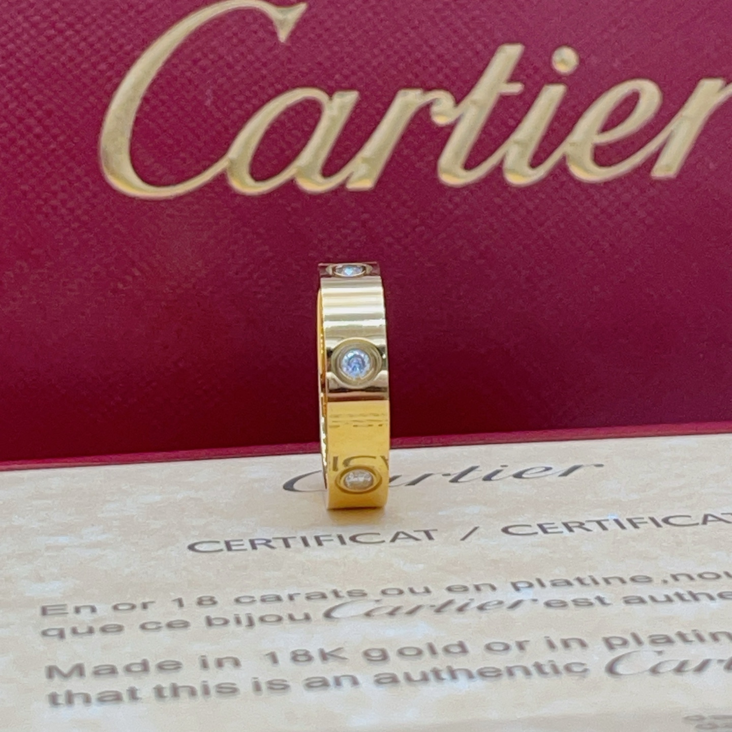 カルティエ 六爪ダイヤモンドリング ゴールド P45KJ020 詳細画像 3