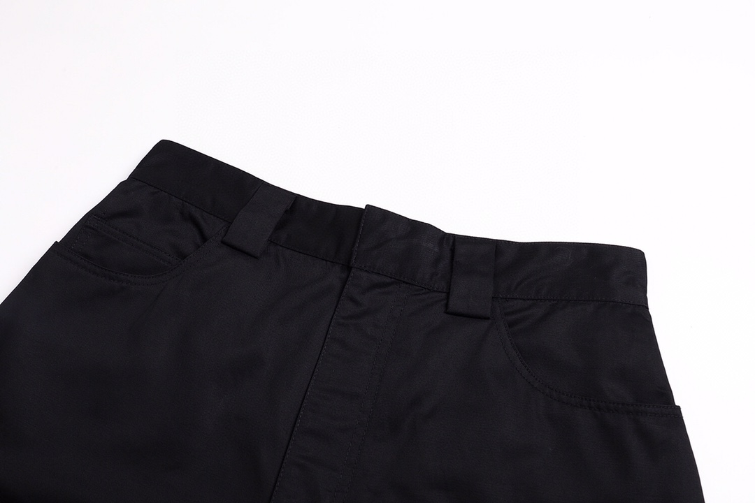 バレンシアガ ロゴパッチ コットンツイル ワークパンツ ブラック 詳細画像 3