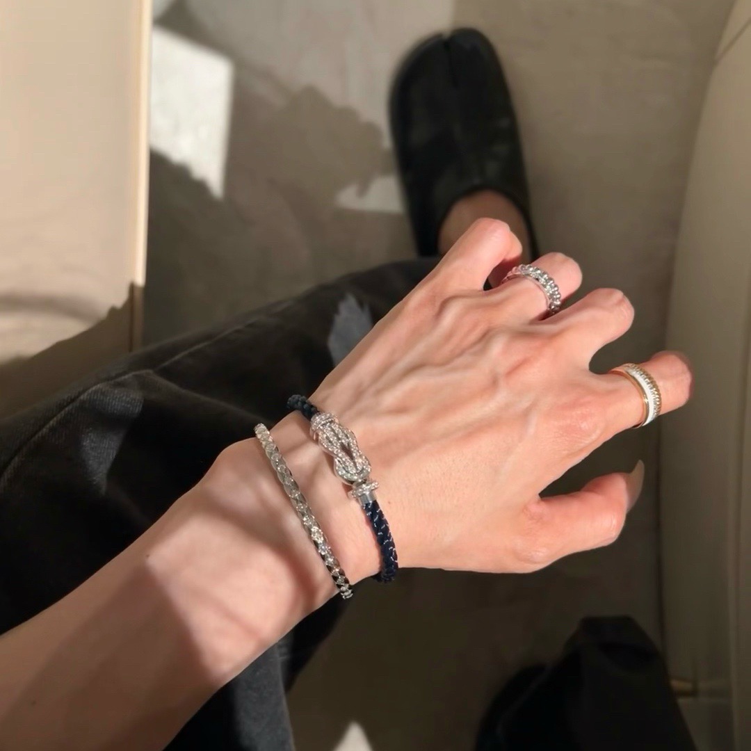 ナイキ 馬蹄バックル ナイロンロープブレスレット ローズゴールド 詳細画像 3