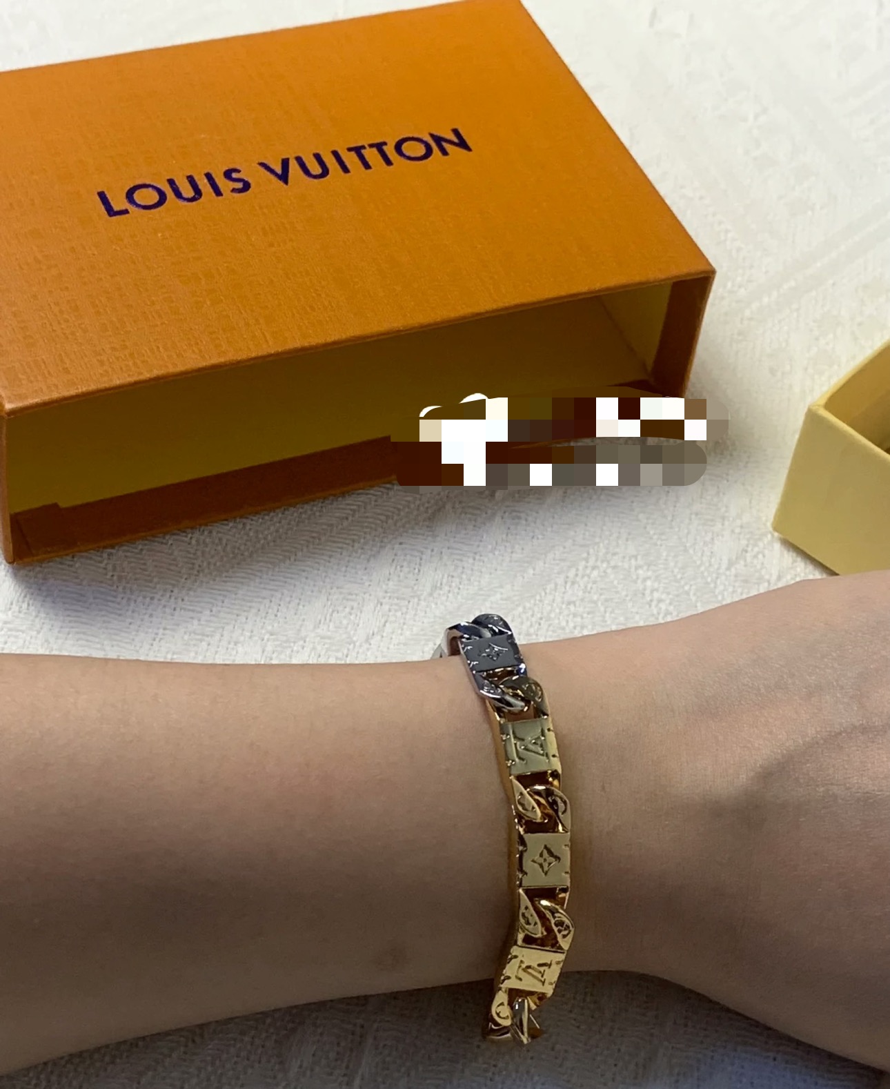 ルイ・ヴィトン LV Twig ブレスレット シルバー×ゴールド 詳細画像 3