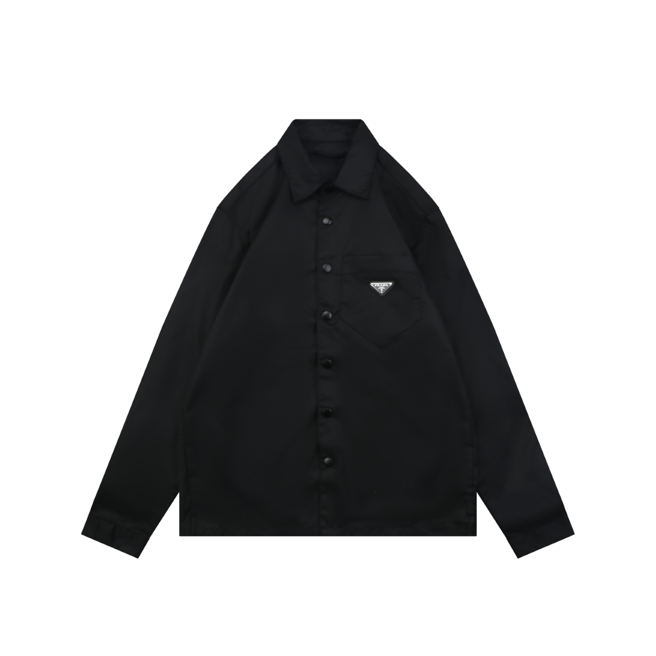プラダ Re-Nylon ポケット トライアングルロゴ ボタン シャツジャケット 詳細画像 1