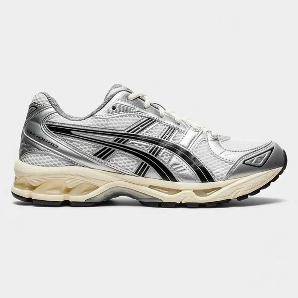 アシックス GEL-KAYANO 14 ホワイト シルバー ブラック by3936010