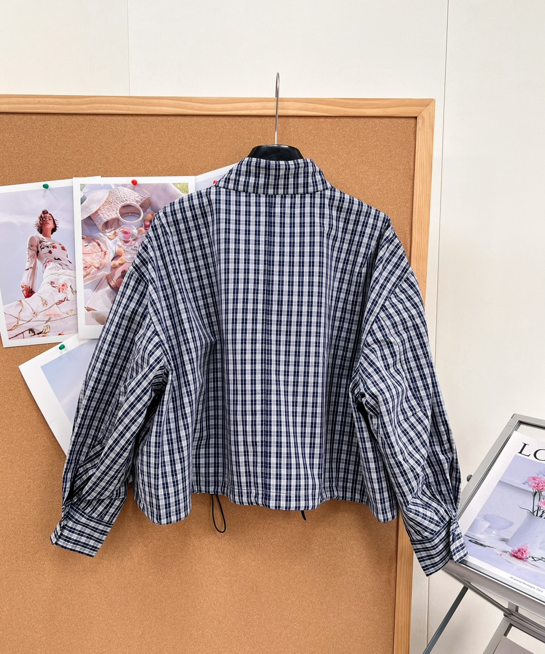 ポロ ラルフ ローレン ポニー刺繍 ワークジャケット ブルー ホワイト チェック R162320 詳細画像 2