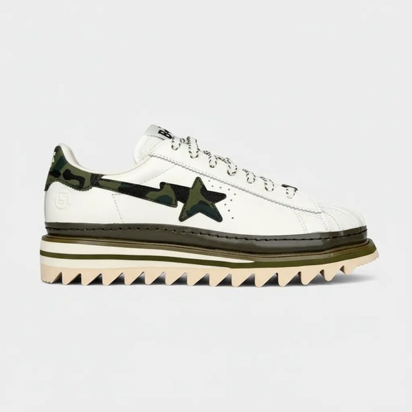 オン BAPE x CLOT ホワイト