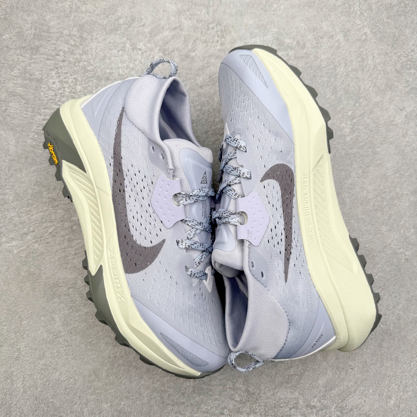 ナイキ ACG ゼガマ トレイル 6 トレイルランニングシューズ ライトグレー クリーム オリーブ 詳細画像 3