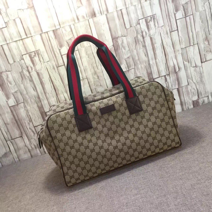 グッチ GGキャンバス トラベルバッグ ベージュ 詳細画像 1
