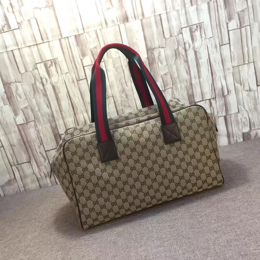 グッチ GGキャンバス トラベルバッグ ベージュ 詳細画像 3