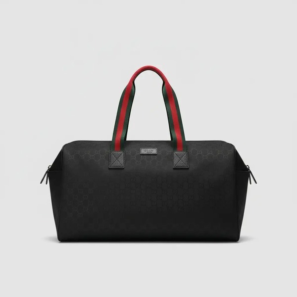グッチ GGキャンバス トラベルダッフルバッグ ブラック