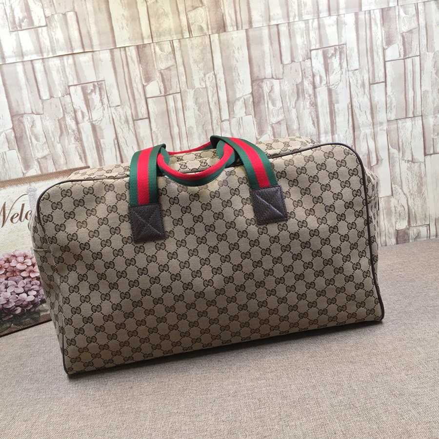 グッチ GGキャンバス トラベルダッフルバッグ ベージュ 詳細画像 1