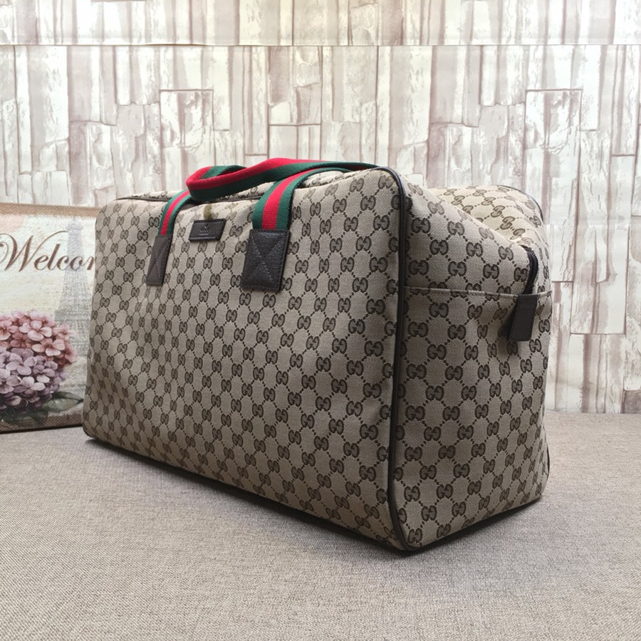 グッチ GGキャンバス トラベルダッフルバッグ ベージュ 詳細画像 2
