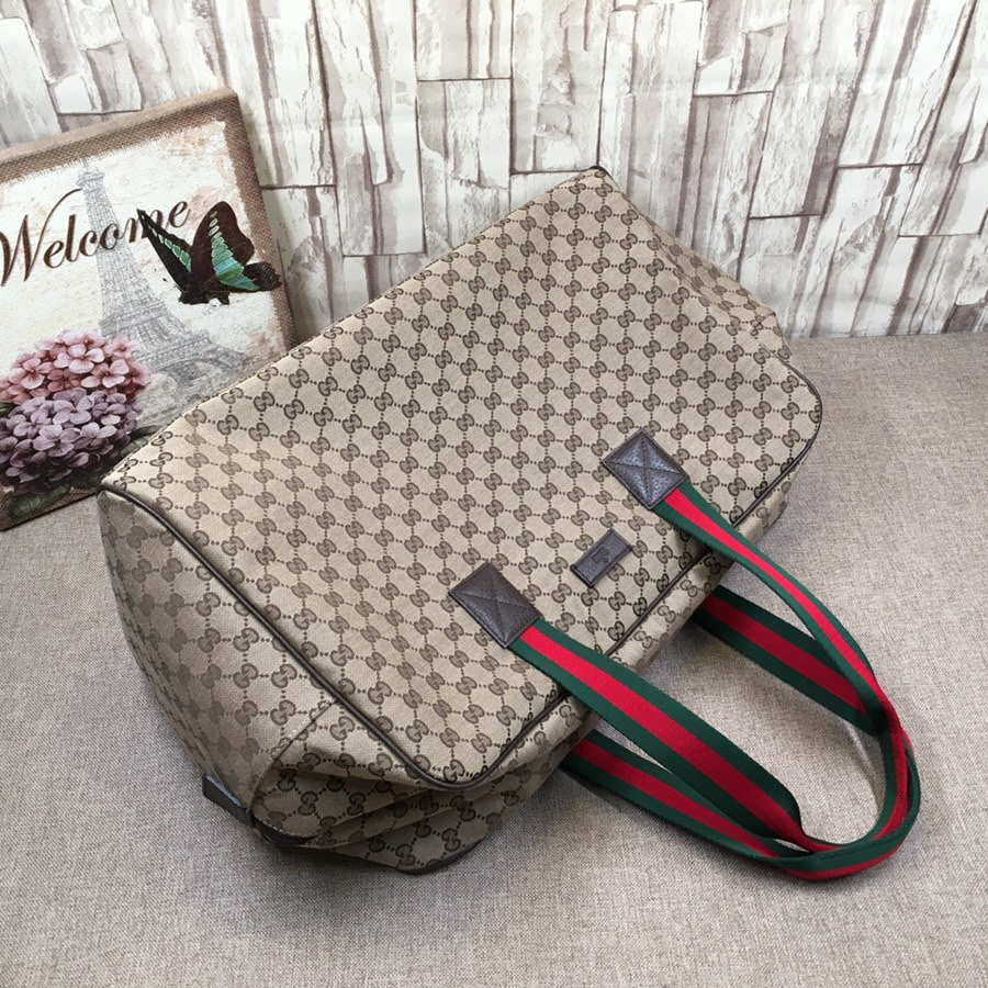 グッチ GGキャンバス トラベルダッフルバッグ ベージュ 詳細画像 3