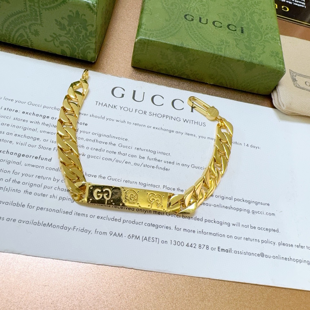 グッチ GGチェーンブレスレット ゴールド 詳細画像 1