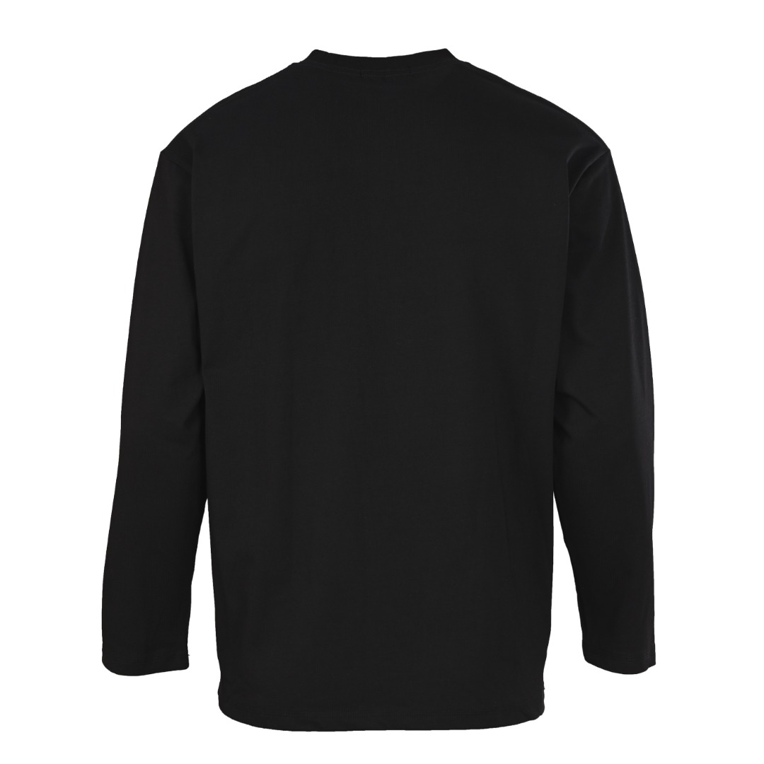 ロエベ カットアウトロゴ レイヤードポケット ロングスリーブTシャツ ブラック ホワイト 詳細画像 3