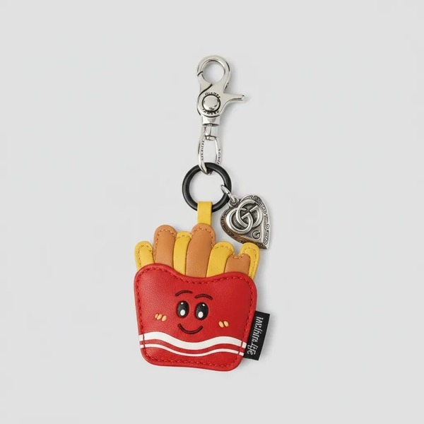 グッチ フライドポテト キーホルダー バッグチャーム レッド
