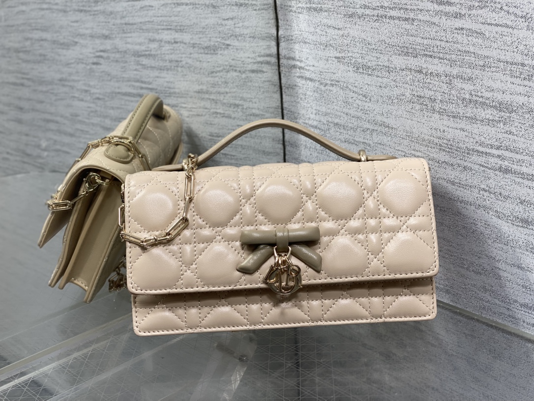 ディオール My Dior ミニ チェーンハンドバッグ ピンク配色 詳細画像 2
