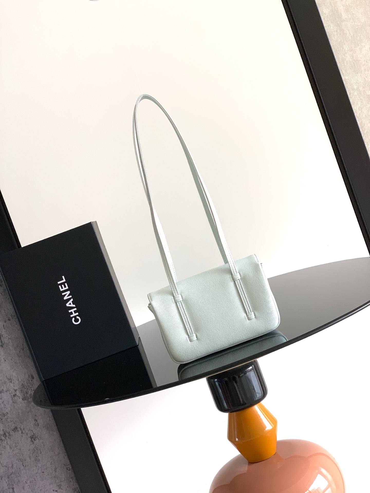 シャネル 26P Preppy Coco スモール フラップ ショルダーバッグ レイクグリーン 5068S33 詳細画像 3