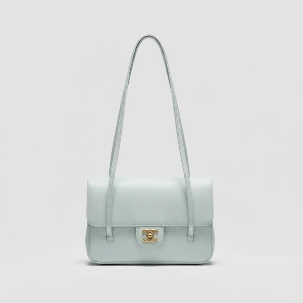シャネル 26P Preppy Coco ショルダーバッグ レイクグリーン 6130S35