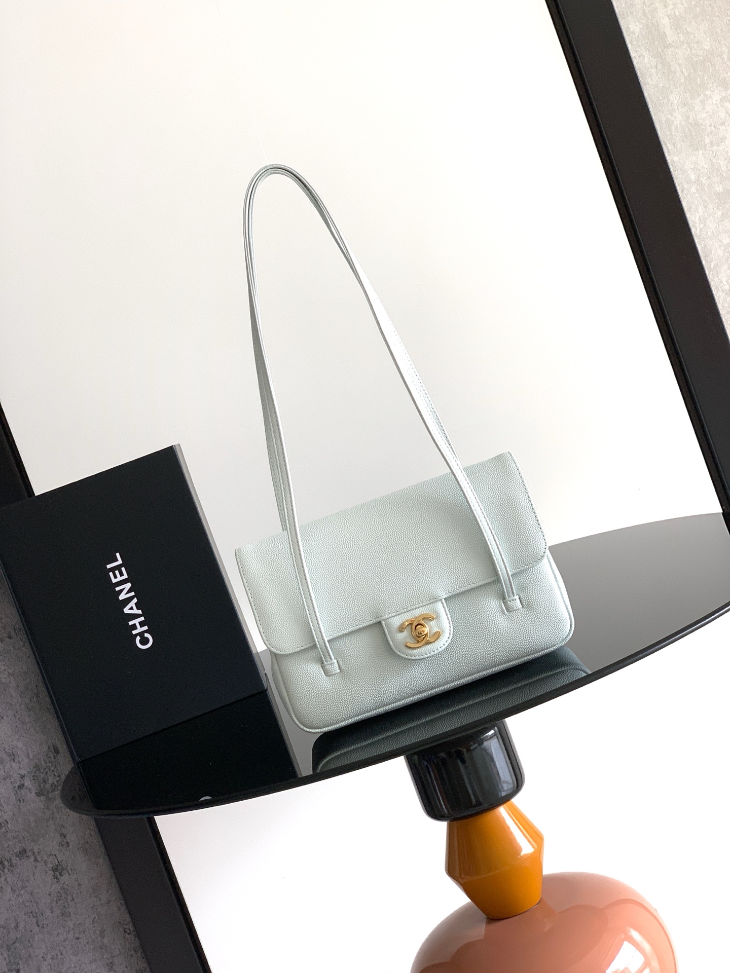シャネル 26P Preppy Coco ショルダーバッグ レイクグリーン 6130S35 詳細画像 1