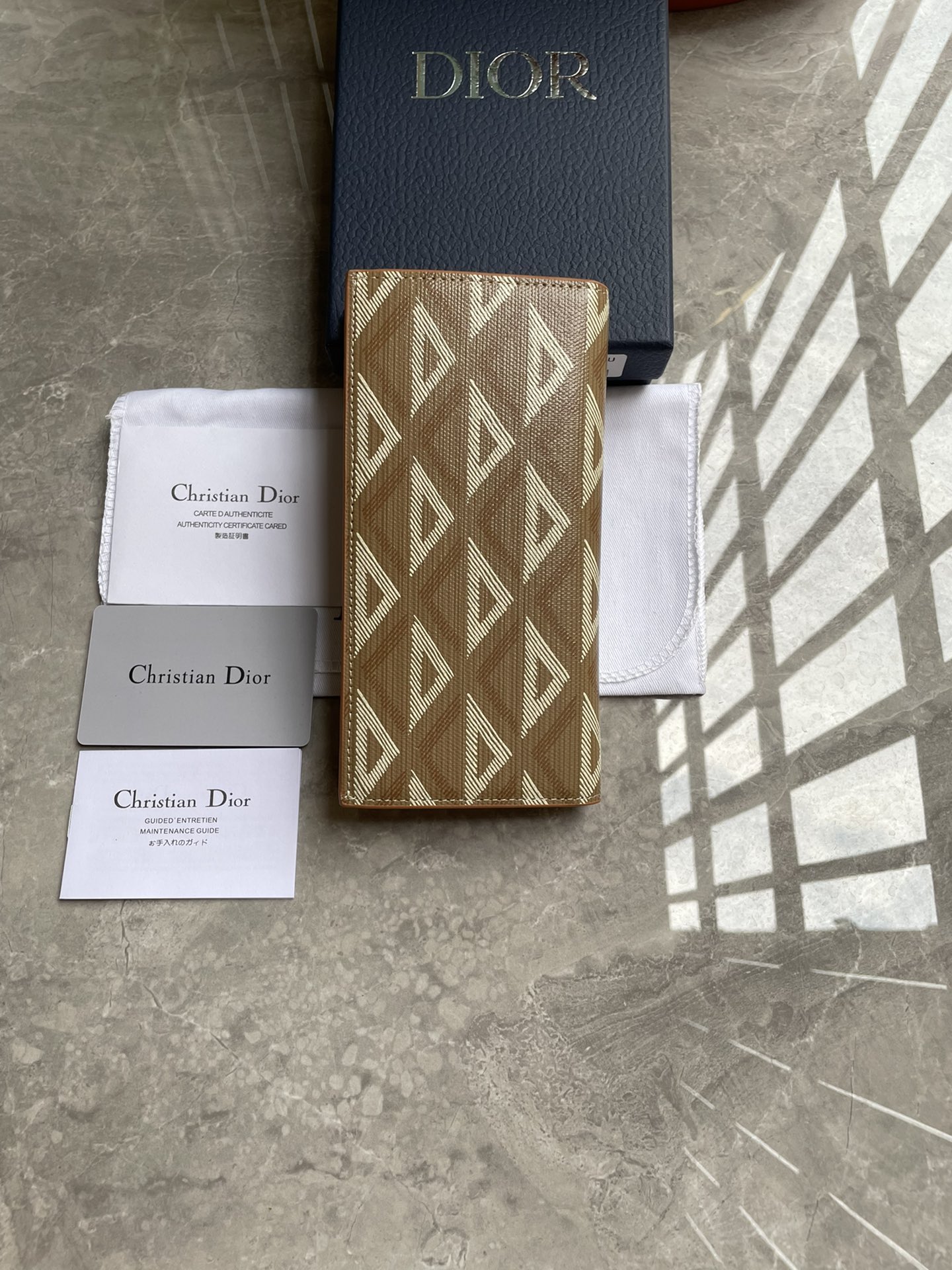 ディオール CDダイヤモンド 長財布 ベージュ 詳細画像 3