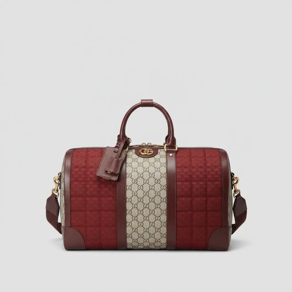 グッチ GGキャンバス トラベルダッフルバッグ ボルドー