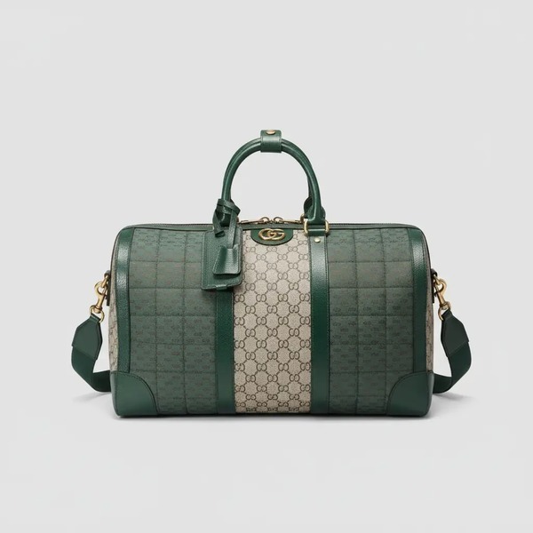 グッチ GGキャンバス トラベルダッフルバッグ グリーン