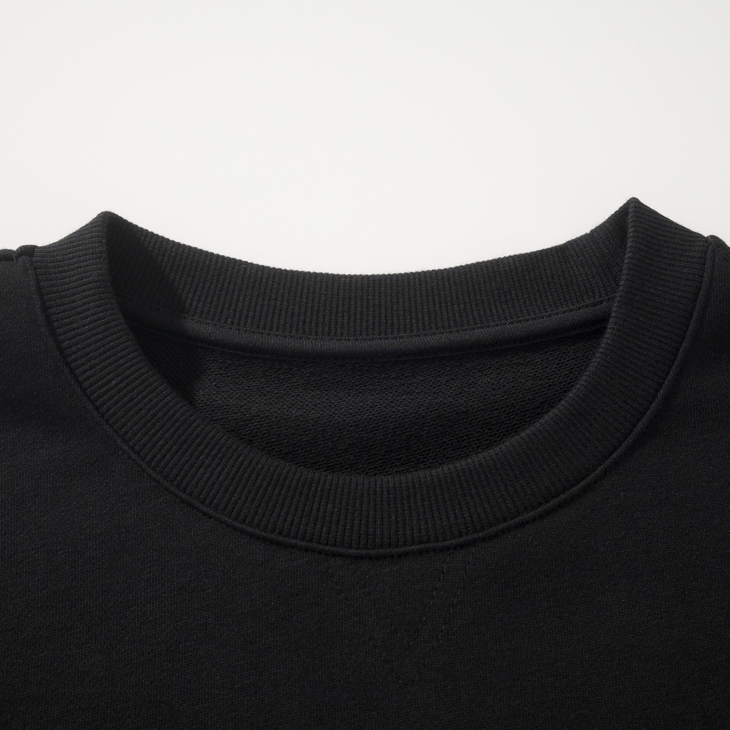 HE クルーネックスウェット ブラック ゴールデンスパー刺繍パッチ 詳細画像 3