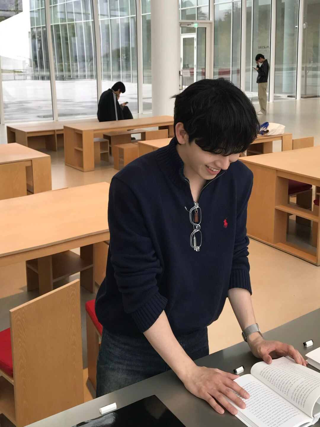 ポロ ラルフローレン ハーフジップ ハイネック ニットセーター 詳細画像 1