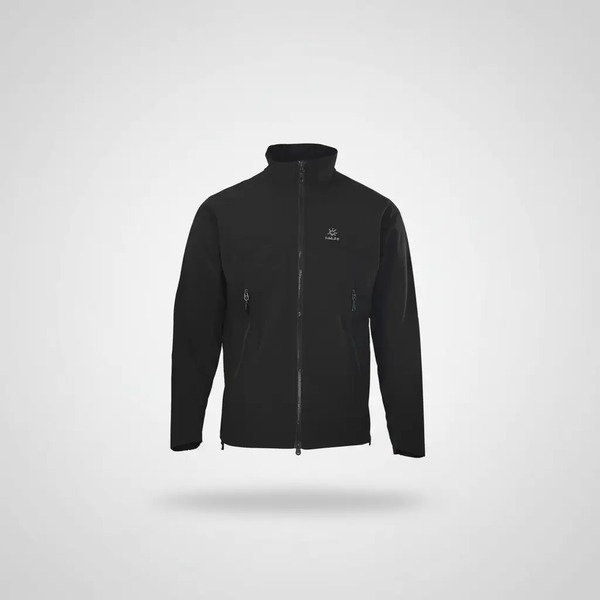 カイラス M8 ソフトシェル スタンドカラー ウインドプルーフ ストレッチジャケット ブラック