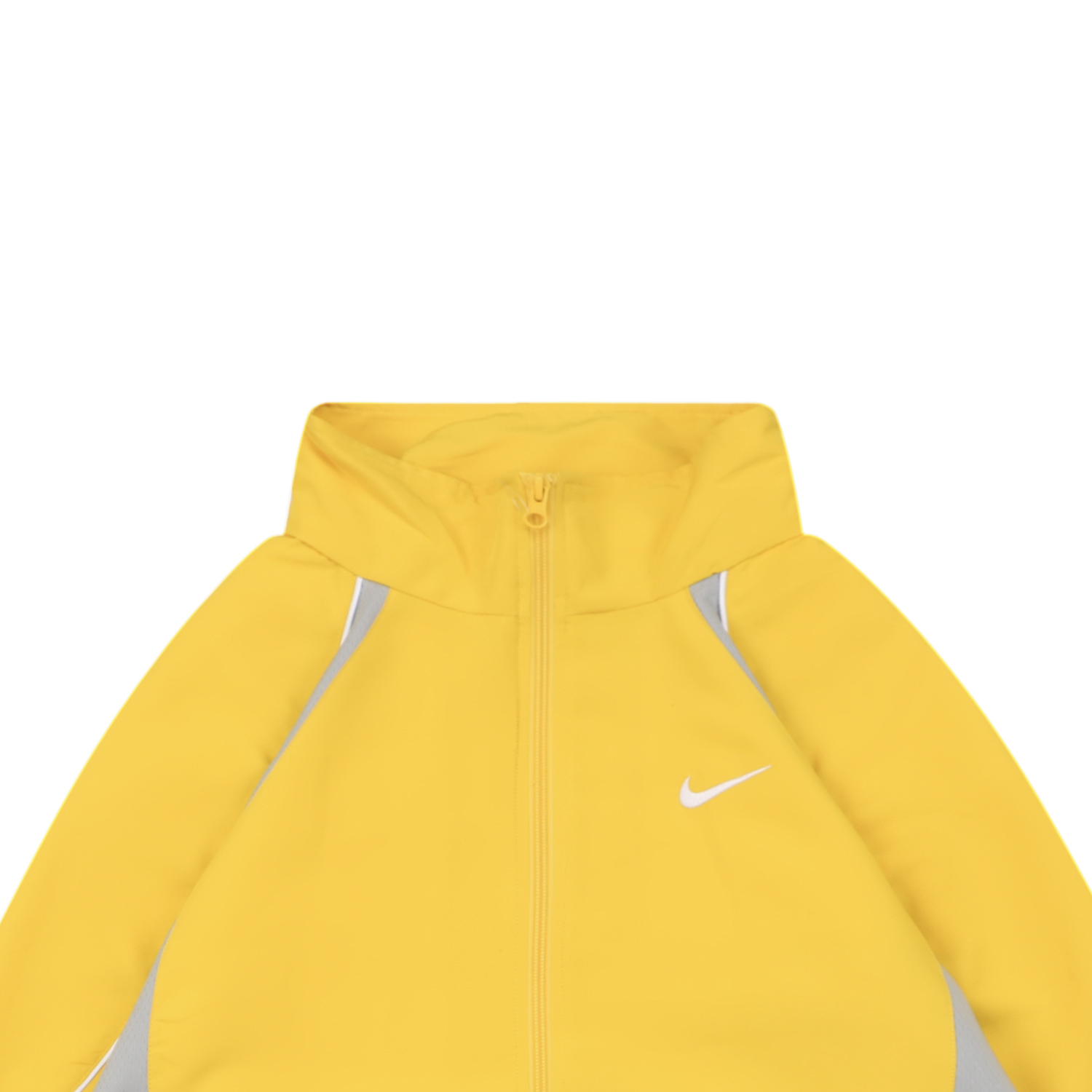 シュプリーム ナイキ Swoosh スタンドカラー トラックジャケット イエロー グレー 詳細画像 3