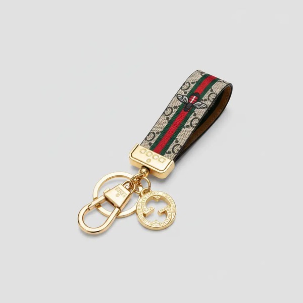 グッチ ダブルG キーリング バッグチャーム ベージュ グリーン レッド ウェブ