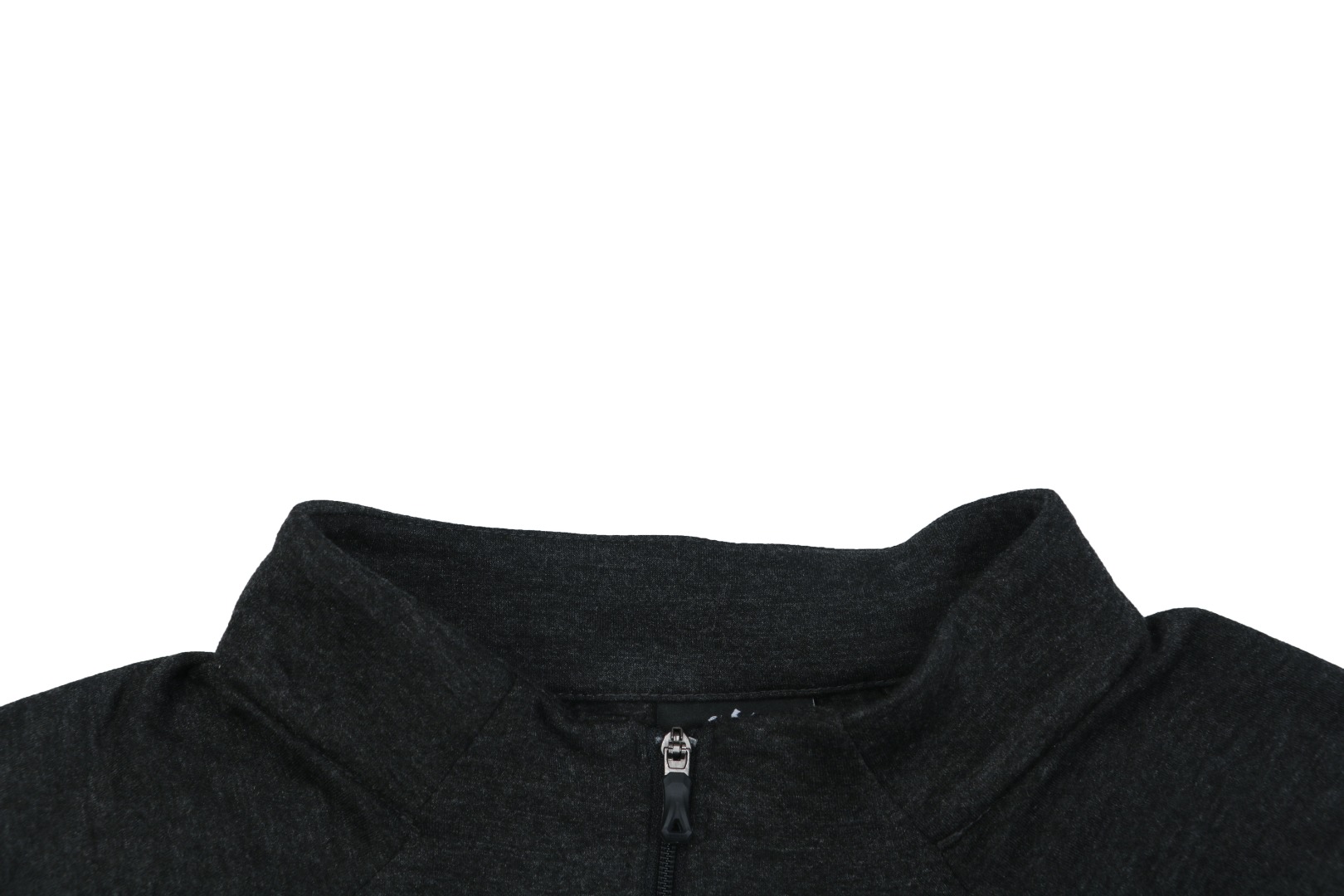 スモールサンロゴ ハーフジップ 長袖トップス ブラックグレー KG2617 詳細画像 2